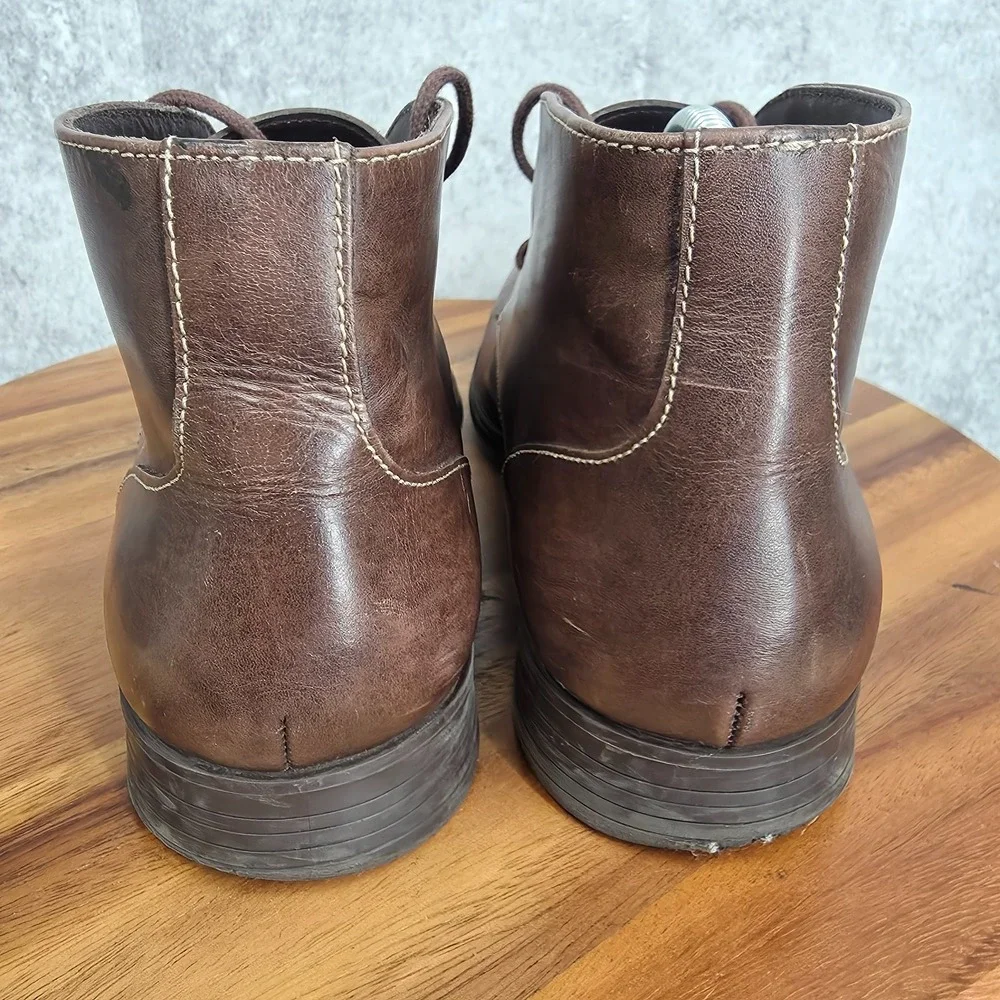 Cole‎ Haan Chukka Boots Mens 8 M M Copley Brown Leather Lace Up Ankle C13153
